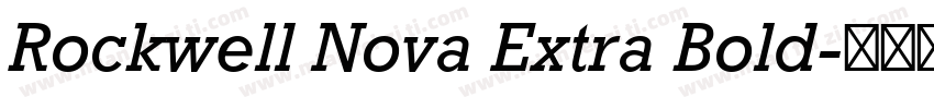 Rockwell Nova Extra Bold字体转换